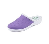 JOMIX Women's Sanitary Clogs Men's Breathable Medical Shoes Classic Wedge Slippers for Hospital Garden Beach, ITD1752, A-Purple, 5 UK