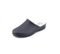 JOMIX Women's Sanitary Clogs Men's Breathable Medical Shoes Classic Wedge Slippers for Hospital Garden Beach, ITD1752, A-Black, 5 UK