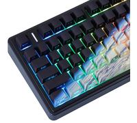 JOMKIZ Earth from Space Keycap Set - 131 Keys Side Print Shine Through Keycaps, Cherry Profile PBT Keycaps, Dye-Sublimated Space Theme for Mechanical Keyboards