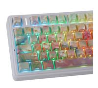 JOMKIZ Garden Oil Painting PBT Keycap Set - Side Printed Shine Through, 133 Keys Cherry Profile Keycaps, Dye-Sublimation Keycaps for 60%, 65%, 75%, 100% Cherry MX Mechanical Keyboard