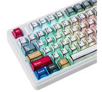 JOMKIZ PBT Keycaps - Side Print Comic Keycaps, Shine Through Double Shot 126 Keys Cherry Profile Backlit Key caps for Cherry Gateron MX Magnetic Switches 60 65 75 100 Percent Mechanical Keyboard