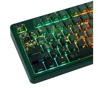 JOMKIZ Summer Breeze PBT Keycaps, 133 Keys Cherry Profile, Side Legend Shine Through, Dye-Sublimation Keycap Set for Mechanical Keyboards, Vibrant Green Theme