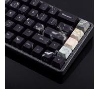 JOMKIZ Van Gogh Keycaps V3 PBT Side Print Shine-Through - The Starry Night Keycap Set, 128 Keys, Cherry Profile, Dye-Sublimation for Mechanical Keyboard (Starry Night Blue)