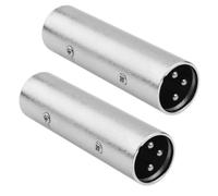 JOMLEY XLR Adapter, 3-Pin XLR Male to Male Microphone Cable Adapter - 2 Pack