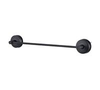 JOMOLA Black Suction Cup Towel Rail for Bathroom 42.8CM, 17" Suction Hand Towel Holder Bar Black Stainless Steel Kitchen Towel Rack Sucker Hand towel Rail for Shower No Drill Wall Mounted Single Rod
