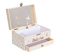 Jomoval Personalised Jewellery Boxes - Classical Ballerina | Children Musical Jewellery Boxes Trousselier personalised by engraving (Classical Ballerina)