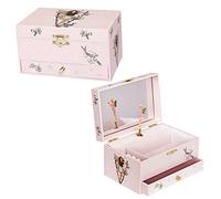 Jomoval Personalised Jewellery Boxes - Summer Time | Children Musical Jewellery Boxes personalised by engraving (Cherry Tree)
