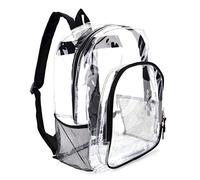 JOMPARO Heavy Duty Transparent Clear Backpack See Through Backpacks for School,Sports,Work,Stadium,Security Travel,College
