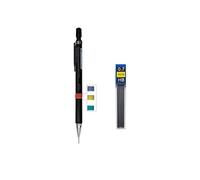 JOMPENS 0.3/0.5/0.7/0.9mm Mechanical Pencil with Lead Refills Set, Plastic Automatic Pencils for Writing, Drafting, Art Drawing and Daily Use, Practical Stationery Kit