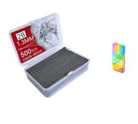 JOMPENS 2/Set Of 1000 Large Capacity Automatic Pencil Leads 0.5 0.7 0.9 1.3 2.0 Mm Automatic Pencil Leads, An Affordable Gift Box For Office Supplies (1 Core Replacement+1 Eraser) (1.3mm)