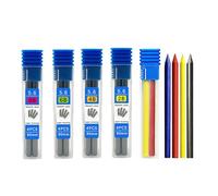 JOMPENS 5Boxes 5.6mm Clutch Pencil Lead 2B 4B 6B 8B Coloured Refills for Mechanical Pencil Artists Drawing Painting Supply