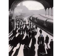 Jon Barker Victoria Station, London 1934" Canvas Print, Polyester, Multi-Colour, 40 x 50 cm