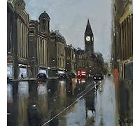 Jon Barker "Whitehall London" Canvas Print, Multi-Colur, 40 x 40 cm