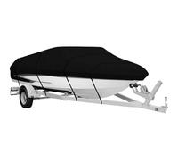 Jon Boat Cover 14Ft-16 Ft Heavy Duty Waterproof Trailerable Jon Boat Cover Oxford Fabric with Stretchy Elastic Band & Buckle| Kayak Covers for Outdoor Storage