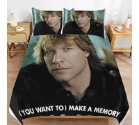 Jon Bon Jovi Bedding System Smooth Fabric Zipper Closure Comfortable Texture Soft Feel Duvet Cover Sets Pack
