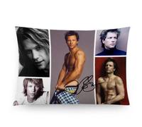 Jon Bon Jovi Custom Rectangle Pillow Cases Pillowcase Covers Standard Size 20x30 (Two Sides) Number-3