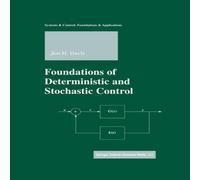 Jon Davis Foundations of Deterministic & Stochastic Control Paperback Book Jon Davis Multicolor