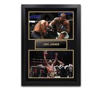 Jon Jones MMA UFC Printed Autograph Memorabilia - Framed Gift A3 Framed