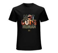 Jon Jones T-Shirt Not Quite Human T-Shirt Black-Navy Short Sleeve for Men-Wo Men Hot Summer Casual Tee Shirt BlackL Black L