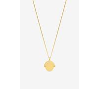 Jon Richard 14Ct Real Gold Plated Sterling Silver Polished Beaded Edge Spinner Pendant Gold One Size