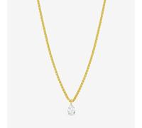 Jon Richard 18K Gold Chain Cubic Zirconia Peardrop Necklace