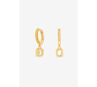 Jon Richard 18K Gold Plate And Crystal Huggie Drop Earring Gold One Size