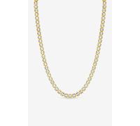 Jon Richard 18K Gold Plated And Crystal Tennis Necklace Gold One Size