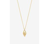 Jon Richard 18K Gold Plated And Cubic Zirconia Heart Pendant Gold One Size