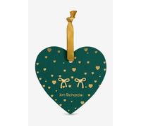 Jon Richard 18K Gold Plated Bow Earrings - Hanging Heart Gold One Size