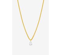 Jon Richard 18K Gold Plated Chain And Cubic Zirconia Peardrop Necklace Gold One Size