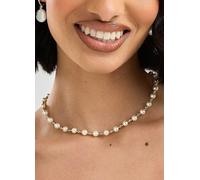 Jon Richard Cream & Gold Bead Toggle Pearl 26 Inch Necklace Cream