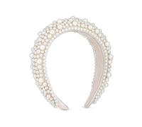 Jon Richard Cream Pearl Embellished Headband Cream