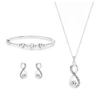 Jon Richard Crystal Infinity Jewellery Set