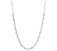 Jon Richard Cubic Zirconia Pave Wave Leaf Necklace