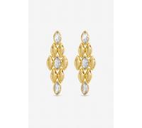 Jon Richard Gold Plated And Crystal Earrings Gold One Size