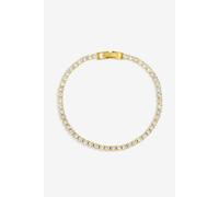 Jon Richard Gold Plated CZ Round Tennis Bracelet One Size Gold