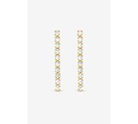 Jon Richard Gold Plated CZ Round Tennis Earrings - Gift Box One Size Gold