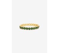Jon Richard Gold Plated And Emerald Stretch Bracelet Gold