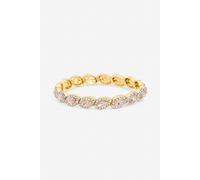 Jon Richard Gold Plated And Pink Navette Stretch Bracelet Gold