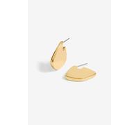 Jon Richard Women's Gold Plated Angular Polished Earrings