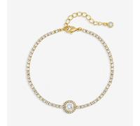 Jon Richard Gold Plated and Crystal Stone Bracelet One Size Gold