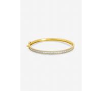 Jon Richard Gold Plated Cubic Zirconia Bangle Gold One Size