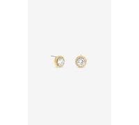 Jon Richard Gold Plated Cubic Zirconia Stud Earrings