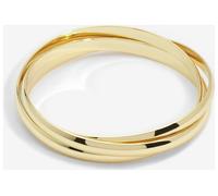 Jon Richard Gold Plated Interlock Bangles One Size Gold