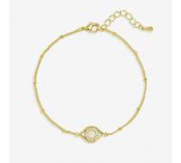 Jon Richard Gold Plated Mother of Pearl Evil Eye Bracelet
