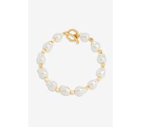 Jon Richard Gold Plated Pearl T Bar Bracelet Gold One Size
