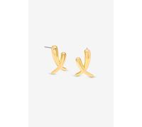 Jon Richard Gold Plated Polished Kiss Earrings Gold One Size