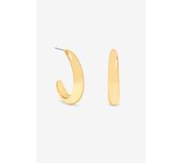 Jon Richard Women's Gold Plated Polished Large Curve Hoops Jon Richard Gold One Size