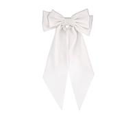 Jon Richard Ivory Satin Bow In White White One Size