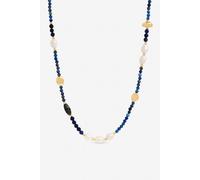 Jon Richard Lapis And Pearl Beaded Necklace In Blue Blue